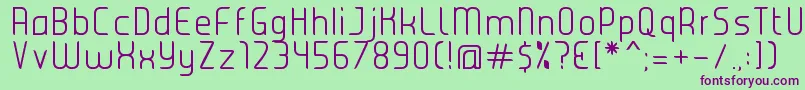 JuiceLight Font – Purple Fonts on Green Background