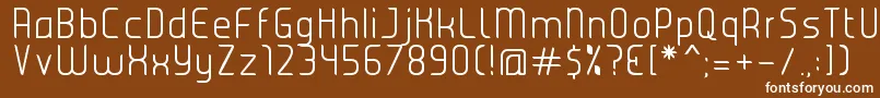 JuiceLight Font – White Fonts on Brown Background