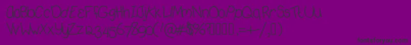 Deedeekoolaid Font – Black Fonts on Purple Background