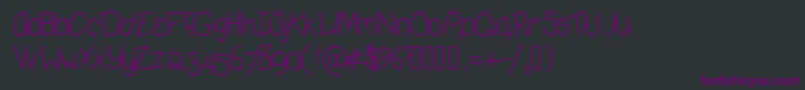 Deedeekoolaid Font – Purple Fonts on Black Background