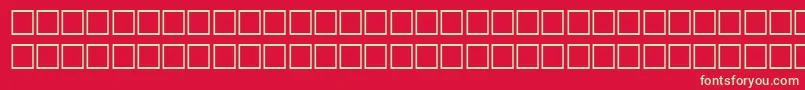 SilsophiaipaRegular Font – Green Fonts on Red Background
