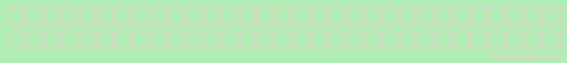 フォントSilsophiaipaRegular – 緑の背景にピンクのフォント