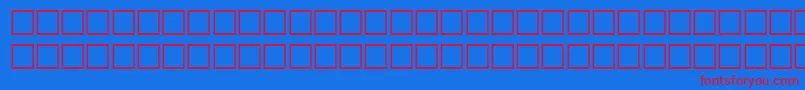 SilsophiaipaRegular Font – Red Fonts on Blue Background