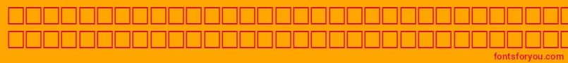 フォントSilsophiaipaRegular – オレンジの背景に赤い文字