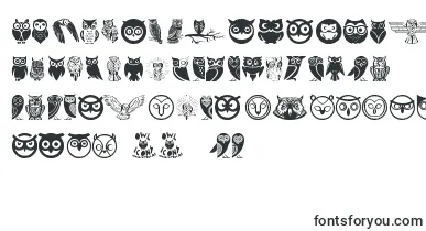 Owl font – Fonts Animals