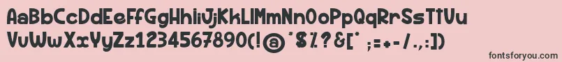 RhumBanane Font – Black Fonts on Pink Background