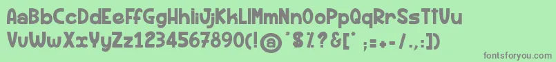 RhumBanane Font – Gray Fonts on Green Background