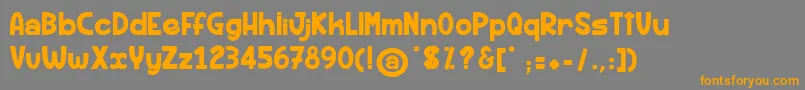 RhumBanane Font – Orange Fonts on Gray Background