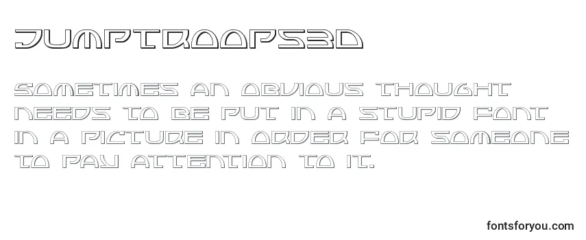 Jumptroops3D Font