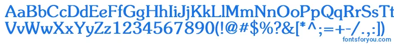 FlicknerBold Font – Blue Fonts on White Background