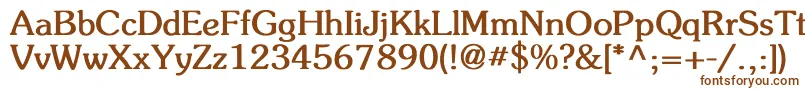 FlicknerBold Font – Brown Fonts on White Background