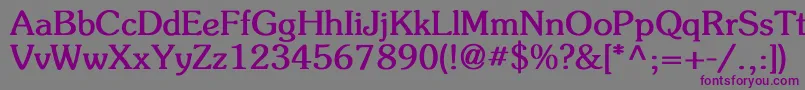 FlicknerBold Font – Purple Fonts on Gray Background