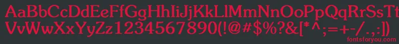 FlicknerBold Font – Red Fonts on Black Background