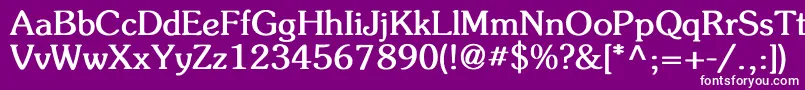 FlicknerBold Font – White Fonts on Purple Background