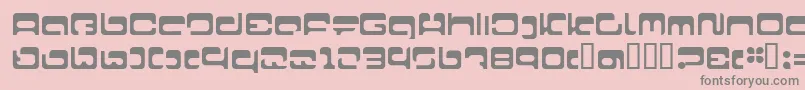 LvdcFool22 Font – Gray Fonts on Pink Background