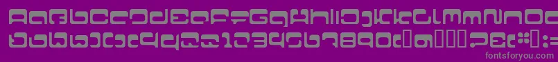 LvdcFool22 Font – Gray Fonts on Purple Background