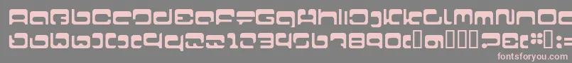 LvdcFool22 Font – Pink Fonts on Gray Background