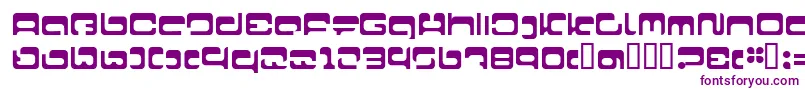 LvdcFool22 Font – Purple Fonts on White Background