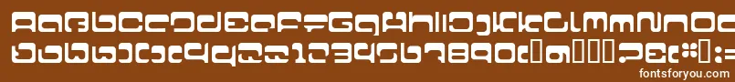 LvdcFool22 Font – White Fonts on Brown Background