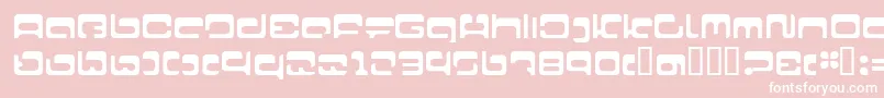 LvdcFool22 Font – White Fonts on Pink Background