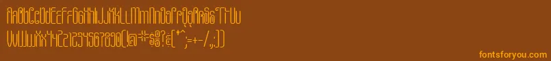 Шрифт Pheanis – оранжевые шрифты на коричневом фоне