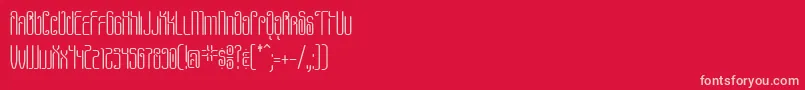 Pheanis Font – Pink Fonts on Red Background