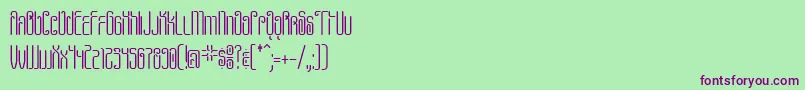 Шрифт Pheanis – фиолетовые шрифты на зелёном фоне