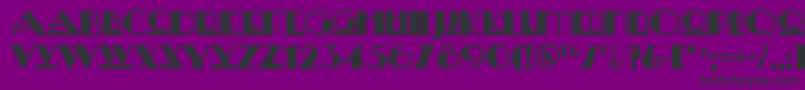 フォントHerald – 紫の背景に黒い文字