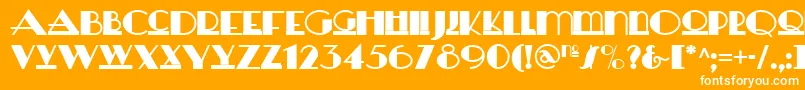 フォントHerald – オレンジの背景に白い文字