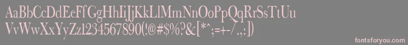 Fradna Font – Pink Fonts on Gray Background