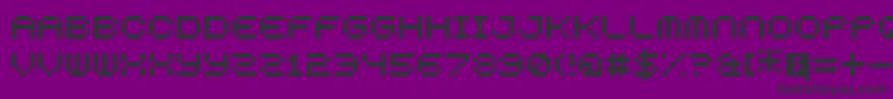 5squaredPixel Font – Black Fonts on Purple Background