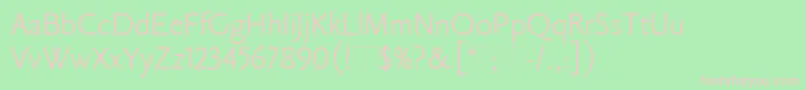 ClaudeSansPlain Font – Pink Fonts on Green Background
