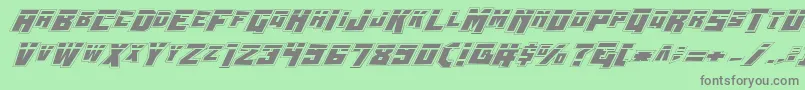 fuente Wbv4lp – Fuentes Grises Sobre Fondo Verde
