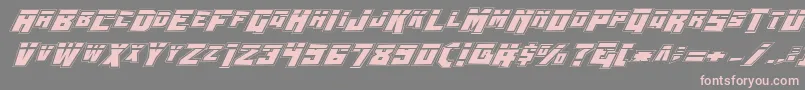 Wbv4lp Font – Pink Fonts on Gray Background