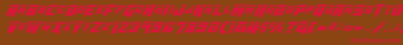 Wbv4lp Font – Red Fonts on Brown Background
