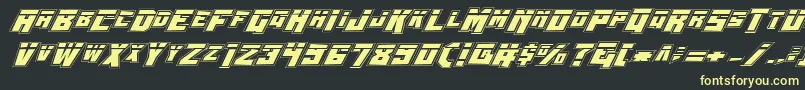 Wbv4lp Font – Yellow Fonts on Black Background