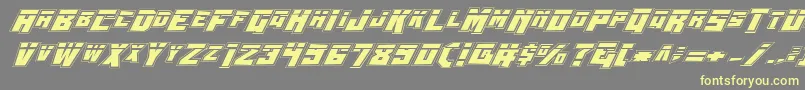 Wbv4lp Font – Yellow Fonts on Gray Background