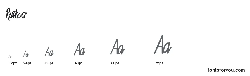 Ruthscr Font Sizes