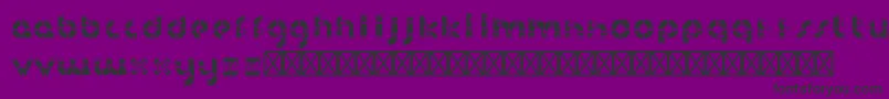 HanddrawnpipeRegular-Schriftart – Schwarze Schriften auf violettem Hintergrund