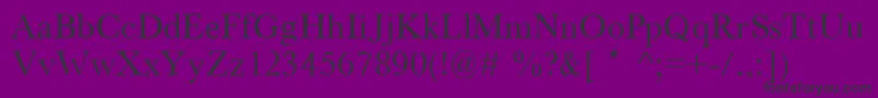 Houndtim-fontti – mustat fontit violetilla taustalla
