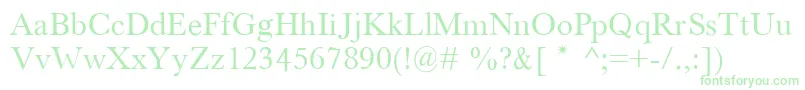 Houndtim-fontti – vihreät fontit valkoisella taustalla