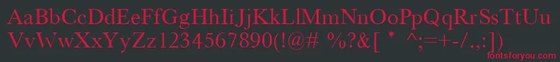 Houndtim Font – Red Fonts on Black Background