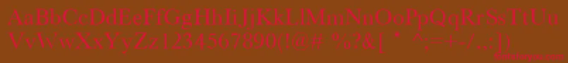 Houndtim Font – Red Fonts on Brown Background