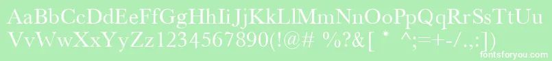 Houndtim Font – White Fonts on Green Background