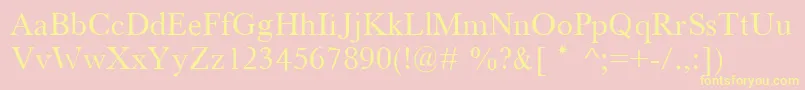 Houndtim Font – Yellow Fonts on Pink Background