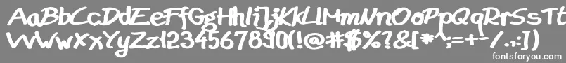 BudapestMarkets Font – White Fonts on Gray Background