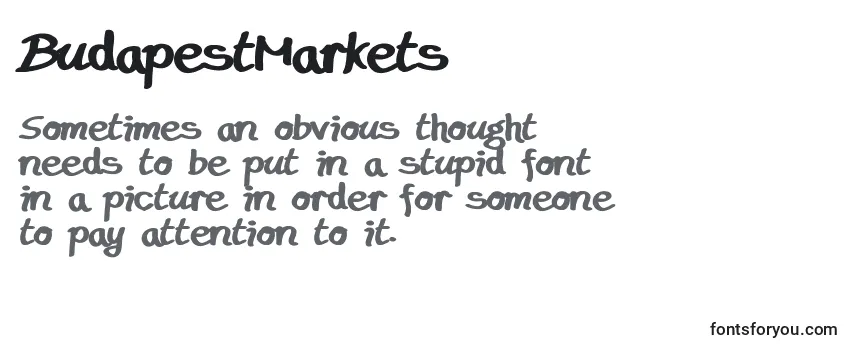 Review of the BudapestMarkets Font