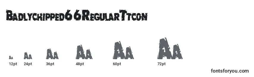 Badlychipped66RegularTtcon Font Sizes