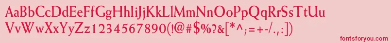 WeissBoldTh Font – Red Fonts on Pink Background