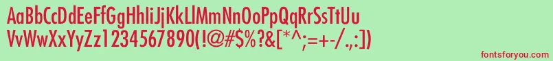 Шрифт BelmarCondensedNormal – красные шрифты на зелёном фоне